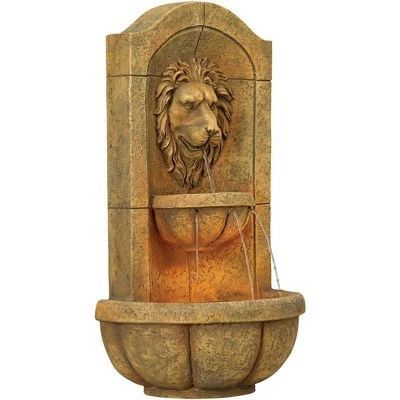 Best deal β John Timberland Roman Outdoor Wall Water Fountain with Light LED 29 1/2" High 2 Tiered Lion Head for Yard Garden Patio Deck Home π₯ 8 Best deal β John Timberland Roman Outdoor Wall Water Fountain with Light LED 29 1/2" High 2 Tiered Lion Head for Yard Garden Patio Deck Home π₯ - Image 6