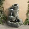 Hot Sale 🤩 John Timberland Zen Outdoor Floor Water Fountain with Light LED 22" High 4 Tiered Cascading Rock for Yard Garden Patio Deck Home 🥰 -Garden Decor Shop unnamed file 5769