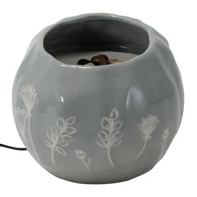 New π Multicolor Wildflower Ceramic Indoor Water Fountain With Pump - Foreside Home & Garden π 5 New π Multicolor Wildflower Ceramic Indoor Water Fountain With Pump - Foreside Home & Garden π - Image 3