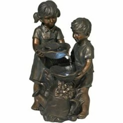 Hot Sale 🧨 John Timberland Outdoor Floor Water Fountain with Light LED 23" High Boy and Girl for Yard Garden Patio Deck Home 🌟 -Garden Decor Shop unnamed file 5801