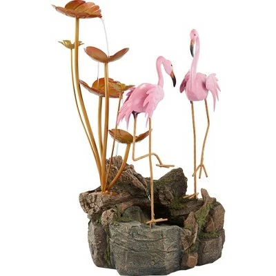 Brand new π John Timberland Outdoor Floor Water Fountain 28 1/4" High Cascading Leaves Flamingos for Yard Garden Patio Deck π 7 Brand new π John Timberland Outdoor Floor Water Fountain 28 1/4" High Cascading Leaves Flamingos for Yard Garden Patio Deck π - Image 5