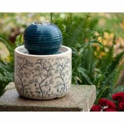 Flash Sale 🌟 Multicolor Chinoiserie Ceramic Indoor Water Fountain With Pump - Foreside Home & Garden 🧨 -Garden Decor Shop unnamed file 5829