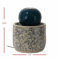 Flash Sale 🌟 Multicolor Chinoiserie Ceramic Indoor Water Fountain With Pump - Foreside Home & Garden 🧨 -Garden Decor Shop unnamed file 5831