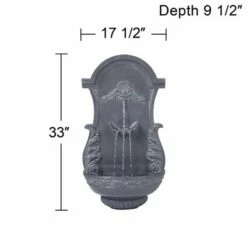 Best deal π John Timberland Outdoor Wall Water Fountain 33" High 2 Tiered Ornate for Yard Garden Patio Deck Home π 13 Best deal π John Timberland Outdoor Wall Water Fountain 33" High 2 Tiered Ornate for Yard Garden Patio Deck Home π -Garden Decor Shop unnamed file 5837