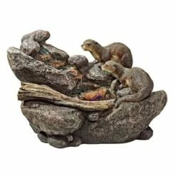 Coupon 👏 Design Toscano Curious Sea Otters Garden Fountain - Off-White 😀