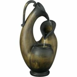 Budget ⌛ John Timberland Mediterranean Tabletop Water Fountain 24" High Cascading Jug for Table Desk Yard Garden Patio Home Relaxation ✔️ -Garden Decor Shop unnamed file 5865