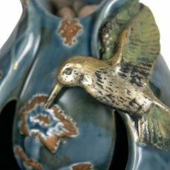 Brand new ⭐ Blue Verdigris Hummingbird Indoor Water Fountain With Pump - Foreside Home & Garden 💯