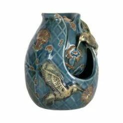 Brand new ⭐ Blue Verdigris Hummingbird Indoor Water Fountain With Pump - Foreside Home & Garden 💯 -Garden Decor Shop unnamed file 5869