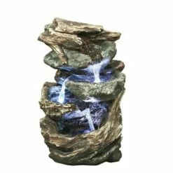 Hot Sale 🤩 Design Toscano Glacier Peak Cascading Garden Fountain - Multicolored 👏