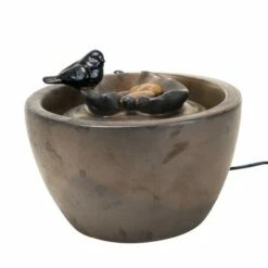 Top 10 🥰 Bronze Bird on Leaf Indoor Water Fountain With Pump - Foreside Home & Garden ⌛