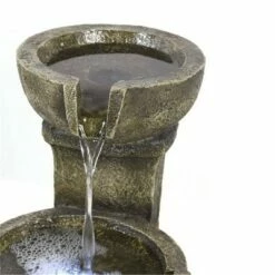 Discount 🔥 Watnature 16.4" Relaxing Garden Fountain with LED Lights Gray 🔥 -Garden Decor Shop unnamed file 5929