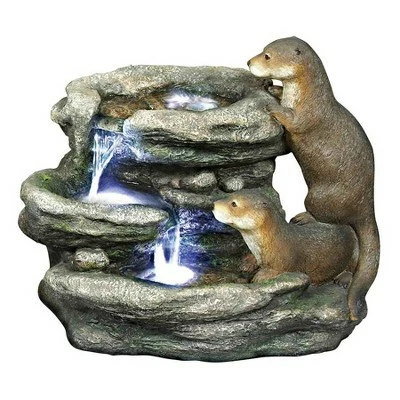 Best reviews of 𧨠Design Toscano Bright Waters Otters Garden Fountain Sculpture - Off-White π 4 Best reviews of 𧨠Design Toscano Bright Waters Otters Garden Fountain Sculpture - Off-White π - Image 2