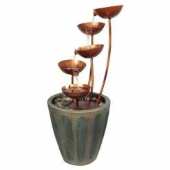 Best Sale ⭐ Design Toscano Copper Falls Cascading Garden Fountain - Metallic 🛒 -Garden Decor Shop unnamed file 5972