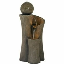 Buy ⭐ John Timberland Modern Sphere Zen Outdoor Floor Water Fountain 39 1/2" with LED Light for Exterior Garden Yard Lawn 🤩 -Garden Decor Shop unnamed file 6017