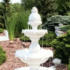 Best Pirce 😍 Sunnydaze Decor Sunnydaze 59"H Electric Fiberglass 3-Tier Welcome Pineapple Top Outdoor Water Fountain 🥰 -Garden Decor Shop unnamed file 6050