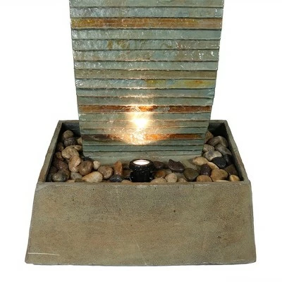 Best Sale π Sunnydaze Decor Sunnydaze 49"H Electric Spiraling Slate Outdoor Water Fountain with LED Lights β€οΈ 6 Best Sale π Sunnydaze Decor Sunnydaze 49"H Electric Spiraling Slate Outdoor Water Fountain with LED Lights β€οΈ - Image 4
