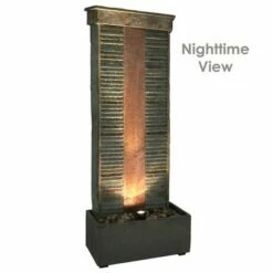 Discount 🥰 Sunnydaze Decor Sunnydaze 48"H Electric Natural Slate with Copper Accents Rippled Column Outdoor Water Fountain with LED Spotlight 💯 -Garden Decor Shop unnamed file 6101
