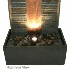 Discount 🥰 Sunnydaze Decor Sunnydaze 48"H Electric Natural Slate with Copper Accents Rippled Column Outdoor Water Fountain with LED Spotlight 💯 -Garden Decor Shop unnamed file 6103
