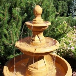 Hot Sale 👍 Sunnydaze Decor Sunnydaze 40"H Electric Fiberglass and Resin 3-Tier Tropical Style Outdoor Water Fountain 🛒 -Garden Decor Shop unnamed file 6109