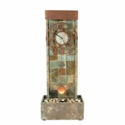Outlet 𧨠Sunnydaze Decor Sunnydaze 49"H Electric Natural Slate Indoor/Outdoor Water Fountain with Clock and LED Light π 13 Outlet 𧨠Sunnydaze Decor Sunnydaze 49"H Electric Natural Slate Indoor/Outdoor Water Fountain with Clock and LED Light π -Garden Decor Shop unnamed file 6115
