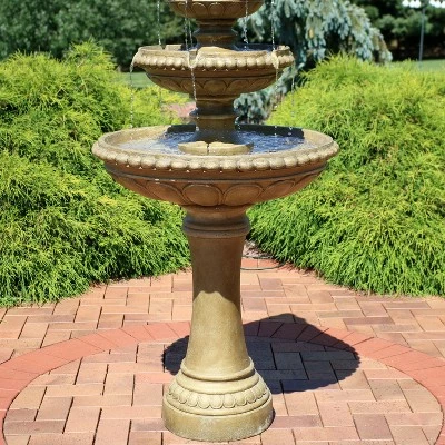 Best deal π€© Sunnydaze Decor Sunnydaze 65"H Electric Resin and Concrete 4-Tier Eggshell Edge Outdoor Water Fountain with LED Lights π 8 Best deal π€© Sunnydaze Decor Sunnydaze 65"H Electric Resin and Concrete 4-Tier Eggshell Edge Outdoor Water Fountain with LED Lights π - Image 6