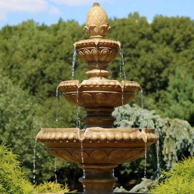 Best deal π€© Sunnydaze Decor Sunnydaze 65"H Electric Resin and Concrete 4-Tier Eggshell Edge Outdoor Water Fountain with LED Lights π 10 Best deal π€© Sunnydaze Decor Sunnydaze 65"H Electric Resin and Concrete 4-Tier Eggshell Edge Outdoor Water Fountain with LED Lights π - Image 8