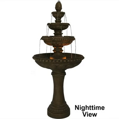 Best deal π€© Sunnydaze Decor Sunnydaze 65"H Electric Resin and Concrete 4-Tier Eggshell Edge Outdoor Water Fountain with LED Lights π 12 Best deal π€© Sunnydaze Decor Sunnydaze 65"H Electric Resin and Concrete 4-Tier Eggshell Edge Outdoor Water Fountain with LED Lights π - Image 10