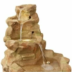 Flash Sale 🎉 Sunnydaze Decor Sunnydaze 41"H Electric Fiberglass Stone Springs Outdoor Water Fountain with LED Lights 🔥 -Garden Decor Shop unnamed file 6131