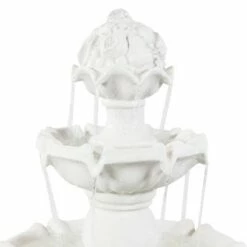 Promo ✔️ Sunnydaze Decor Sunnydaze 52"H Electric Fiberglass 4-Tier Fruit Top Outdoor Water Fountain, White Finish 🛒 -Garden Decor Shop unnamed file 6138