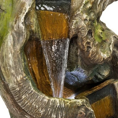 Flash Sale β¨ Alpine Corporation 79" Rock Waterfall Fountain With LED Lights - Brown π₯° 6 Flash Sale β¨ Alpine Corporation 79" Rock Waterfall Fountain With LED Lights - Brown π₯° - Image 4