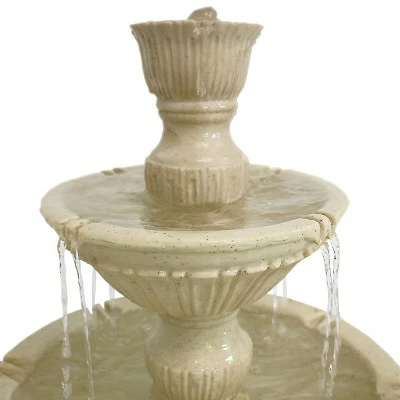 Coupon β€οΈ Sunnydaze Decor Sunnydaze 55"H Electric Polystone Classic Style 3-Tier Designer Outdoor Water Fountain, White Finish π 4 Coupon β€οΈ Sunnydaze Decor Sunnydaze 55"H Electric Polystone Classic Style 3-Tier Designer Outdoor Water Fountain, White Finish π - Image 2