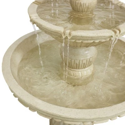 Coupon β€οΈ Sunnydaze Decor Sunnydaze 55"H Electric Polystone Classic Style 3-Tier Designer Outdoor Water Fountain, White Finish π 7 Coupon β€οΈ Sunnydaze Decor Sunnydaze 55"H Electric Polystone Classic Style 3-Tier Designer Outdoor Water Fountain, White Finish π - Image 5