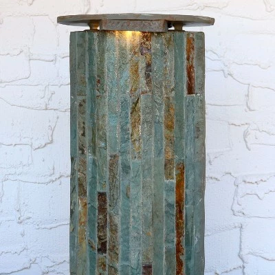 Deals ✔️ Sunnydaze Decor Sunnydaze 49"H Electric Natural Slate Tower Column Indoor/Outdoor Water Fountain with LED Light ✨ 8 Deals ✔️ Sunnydaze Decor Sunnydaze 49"H Electric Natural Slate Tower Column Indoor/Outdoor Water Fountain with LED Light ✨ - Image 6