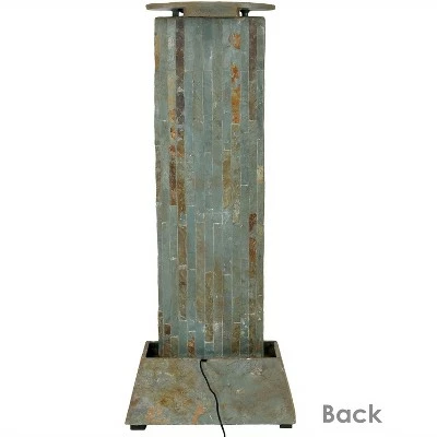 Deals ✔️ Sunnydaze Decor Sunnydaze 49"H Electric Natural Slate Tower Column Indoor/Outdoor Water Fountain with LED Light ✨ 9 Deals ✔️ Sunnydaze Decor Sunnydaze 49"H Electric Natural Slate Tower Column Indoor/Outdoor Water Fountain with LED Light ✨ - Image 7