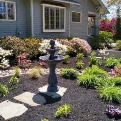 Hot Sale 🌟 Sunnydaze Decor Sunnydaze Outdoor 2-Tier Solar Powered Polyresin Arcade Water Fountain with Battery Backup and LED Light - 45" - Black 🔥 -Garden Decor Shop unnamed file 6212