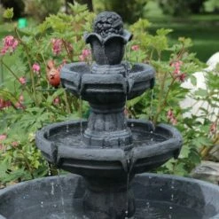 Coupon ❤️ Sunnydaze Decor Sunnydaze 34"H Electric Polyresin 3-Tier Budding Fruition Outdoor Water Fountain 😉 -Garden Decor Shop unnamed file 6219