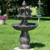 Deals ⭐ Sunnydaze Decor Sunnydaze 46"H Electric Polystone 3-Tier Classic Tulip Outdoor Water Fountain, Dark Brown 🧨 -Garden Decor Shop unnamed file 6221