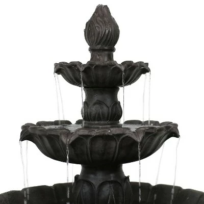 Deals β Sunnydaze Decor Sunnydaze 46"H Electric Polystone 3-Tier Classic Tulip Outdoor Water Fountain, Dark Brown 𧨠4 Deals β Sunnydaze Decor Sunnydaze 46"H Electric Polystone 3-Tier Classic Tulip Outdoor Water Fountain, Dark Brown 𧨠- Image 2