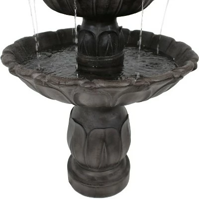 Deals β Sunnydaze Decor Sunnydaze 46"H Electric Polystone 3-Tier Classic Tulip Outdoor Water Fountain, Dark Brown 𧨠7 Deals β Sunnydaze Decor Sunnydaze 46"H Electric Polystone 3-Tier Classic Tulip Outdoor Water Fountain, Dark Brown 𧨠- Image 5