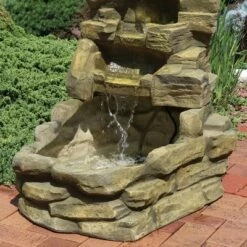 Hot Sale 🥰 Sunnydaze Decor Sunnydaze 37"H Electric Fiberglass Stone Falls Waterfall Outdoor Water Fountain 👏 -Garden Decor Shop unnamed file 6231