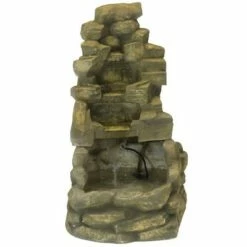 Hot Sale 🥰 Sunnydaze Decor Sunnydaze 37"H Electric Fiberglass Stone Falls Waterfall Outdoor Water Fountain 👏 -Garden Decor Shop unnamed file 6235