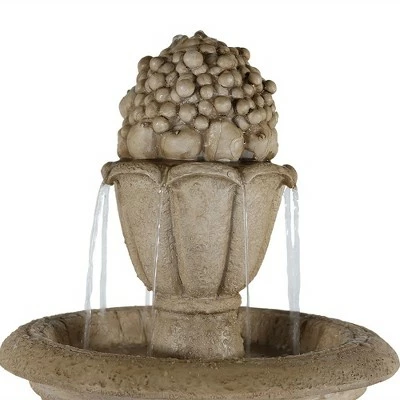 Deals π Sunnydaze Decor Sunnydaze 61"H Electric Polyresin and Fiberglass 3-Tier Cornucopia Outdoor Water Fountain β 4 Deals π Sunnydaze Decor Sunnydaze 61"H Electric Polyresin and Fiberglass 3-Tier Cornucopia Outdoor Water Fountain β - Image 2