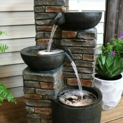 Buy π Sunnydaze Decor Sunnydaze 34"H Electric Polyresin Staggered Bowls Tiered Outdoor Water Fountain with LED Lights β 16 Buy π Sunnydaze Decor Sunnydaze 34"H Electric Polyresin Staggered Bowls Tiered Outdoor Water Fountain with LED Lights β -Garden Decor Shop unnamed file 6248