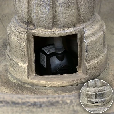 Top 10 π Sunnydaze Decor Sunnydaze 48"H Electric Fiberglass 3-Tier Outdoor Water Fountain 𧨠6 Top 10 π Sunnydaze Decor Sunnydaze 48"H Electric Fiberglass 3-Tier Outdoor Water Fountain 𧨠- Image 4