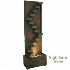 New 🛒 Sunnydaze Decor Sunnydaze 48"H Electric Natural Slate and Copper Accents Descending Staircase Outdoor Water Fountain with LED Light 🛒 -Garden Decor Shop unnamed file 6265