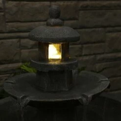 Best Pirce 🔥 Sunnydaze Decor Sunnydaze 40"H Electric Polyresin 2-Tiered Pagoda Outdoor Water Fountain with LED Light 👏 -Garden Decor Shop unnamed file 6273