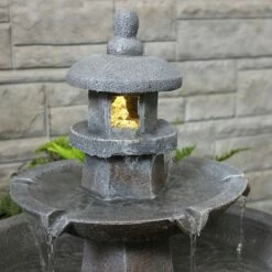 Best Pirce 🔥 Sunnydaze Decor Sunnydaze 40"H Electric Polyresin 2-Tiered Pagoda Outdoor Water Fountain with LED Light 👏 -Garden Decor Shop unnamed file 6274