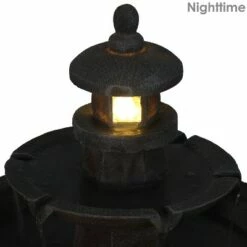 Best Pirce 🔥 Sunnydaze Decor Sunnydaze 40"H Electric Polyresin 2-Tiered Pagoda Outdoor Water Fountain with LED Light 👏 -Garden Decor Shop unnamed file 6276