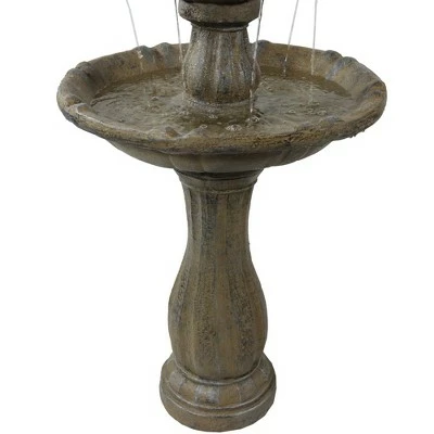Best deal π Sunnydaze Decor Sunnydaze Outdoor 2-Tier Pineapple Solar Powered Water Fountain with Battery Backup and Submersible Pump - 46" - Earth Finish π― 5 Best deal π Sunnydaze Decor Sunnydaze Outdoor 2-Tier Pineapple Solar Powered Water Fountain with Battery Backup and Submersible Pump - 46" - Earth Finish π― - Image 3