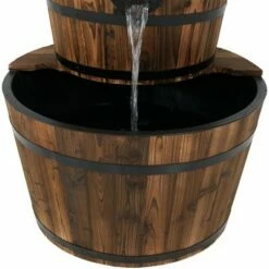 Coupon 🎉 Sunnydaze Decor Sunnydaze 34"H Electric Fir Wood 2-Tier Farmhouse Barrel with Metal Decorative Hand Pump Outdoor Water Fountain 🛒 -Garden Decor Shop unnamed file 6310